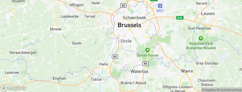 Drogenbos, Belgium Map