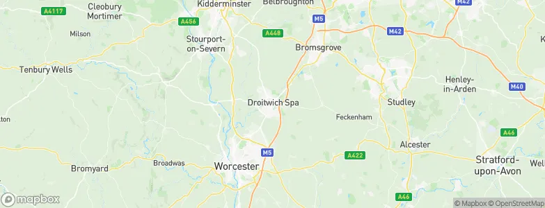 Droitwich, United Kingdom Map
