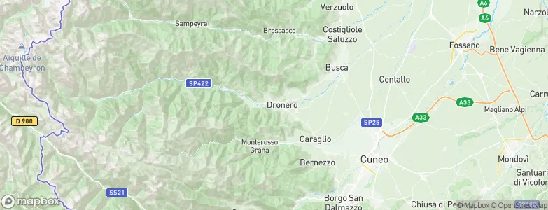 Dronero, Italy Map