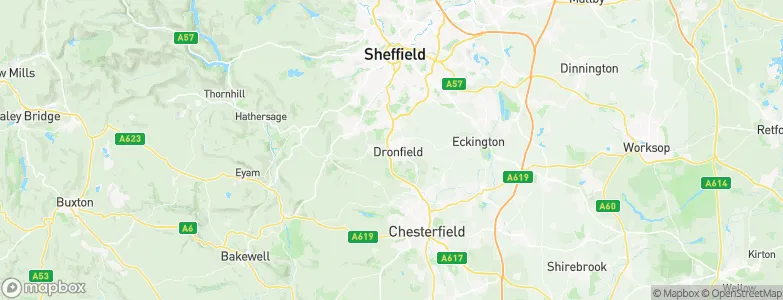 Dronfield, United Kingdom Map