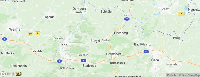 Droschka, Germany Map