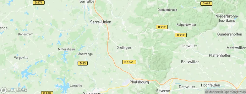 Drulingen, France Map