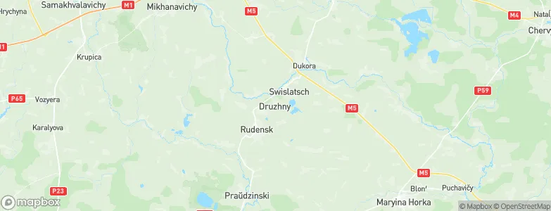 Druzhny, Belarus Map