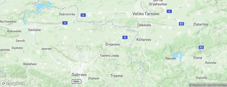 Dryanovo, Bulgaria Map