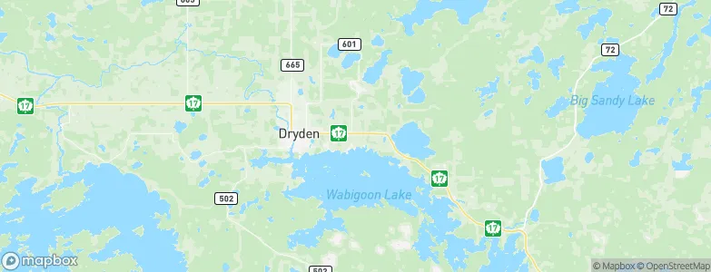 Dryden, Canada Map