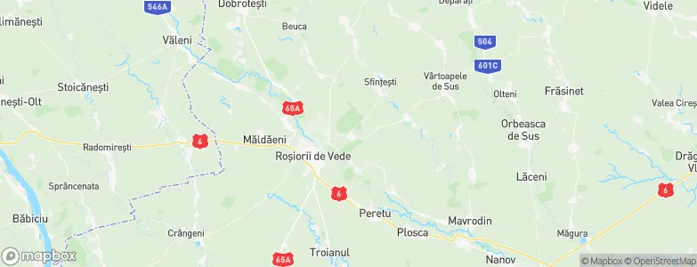 Drăgăneşti de Vede, Romania Map