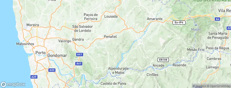 Duas Igrejas, Portugal Map