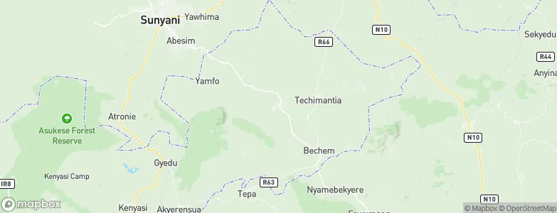 Duayaw-Nkwanta, Ghana Map