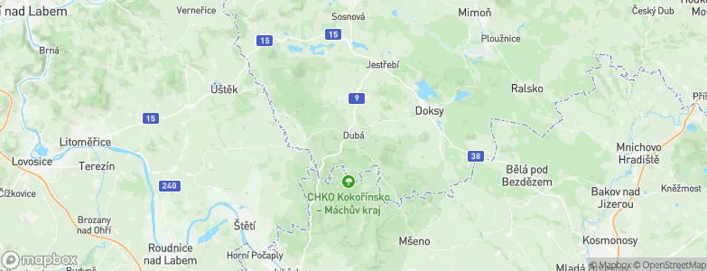 Dubá, Czechia Map