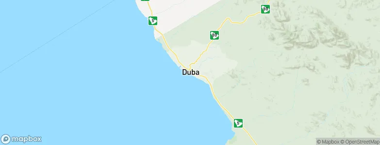 Duba, Saudi Arabia Map