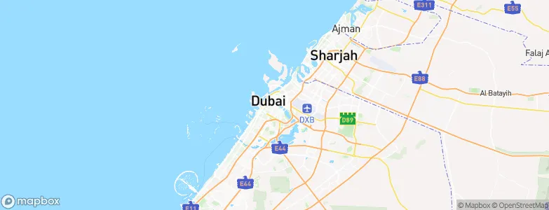 Dubai, United Arab Emirates Map