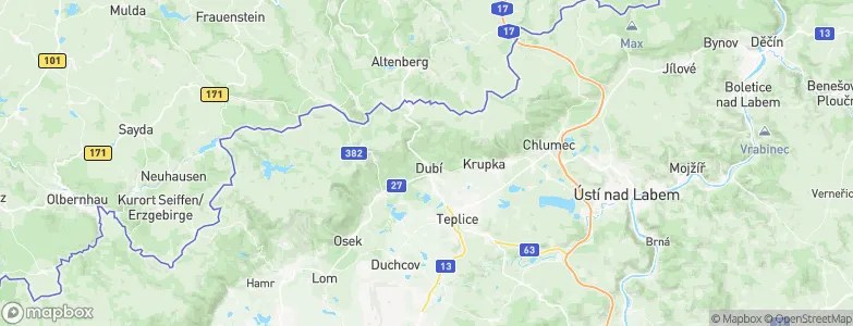 Dubí, Czechia Map