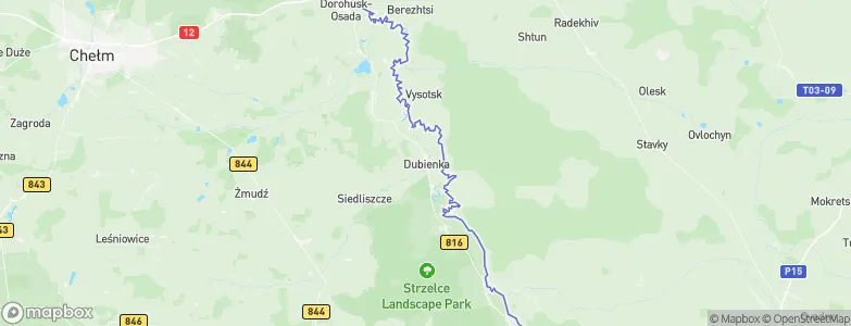 Dubienka, Poland Map
