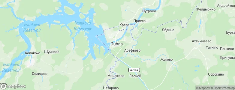 Dubna, Russia Map