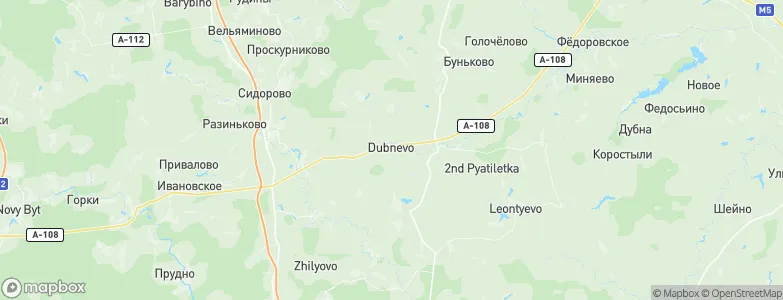 Dubnevo, Russia Map