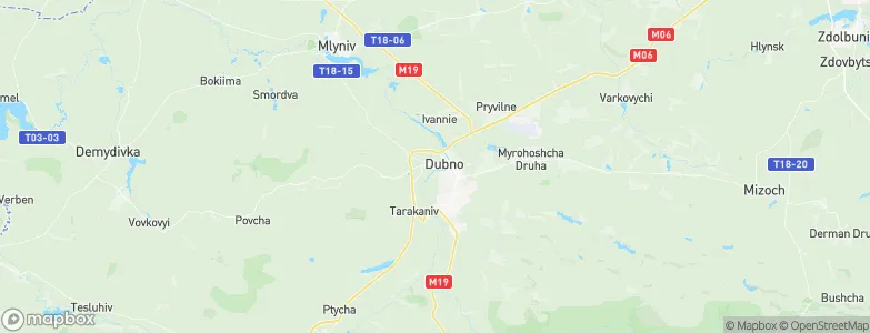 Dubno, Ukraine Map