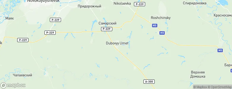 Dubovyy Umët, Russia Map