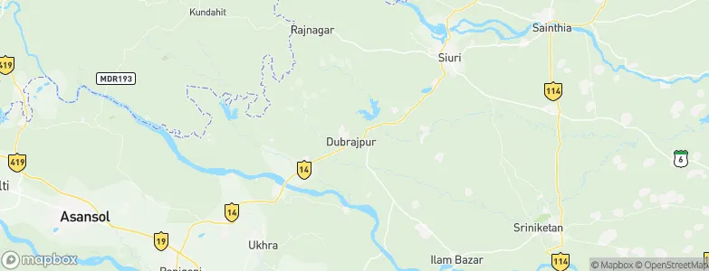 Dubrājpur, India Map
