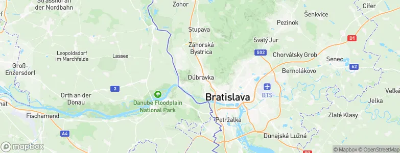 Dúbravka, Slovakia Map