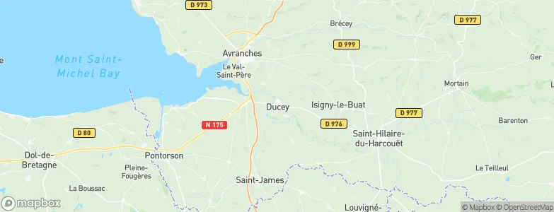 Ducey, France Map