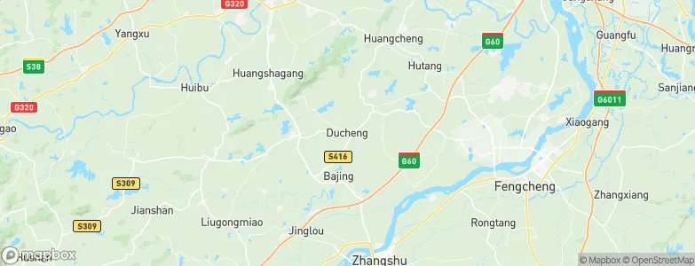 Ducheng, China Map