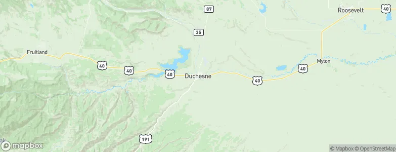 Duchesne, United States Map