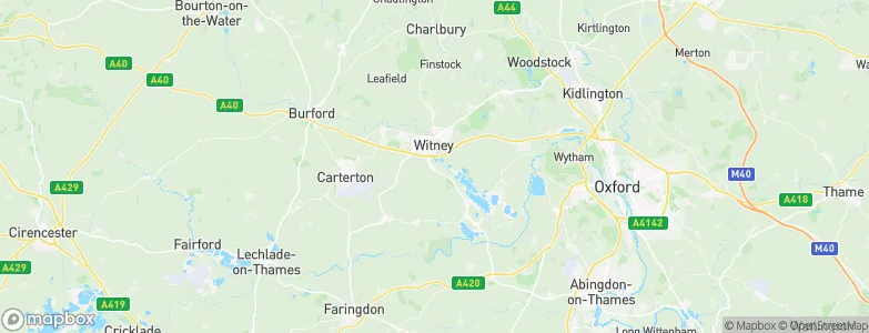 Ducklington, United Kingdom Map