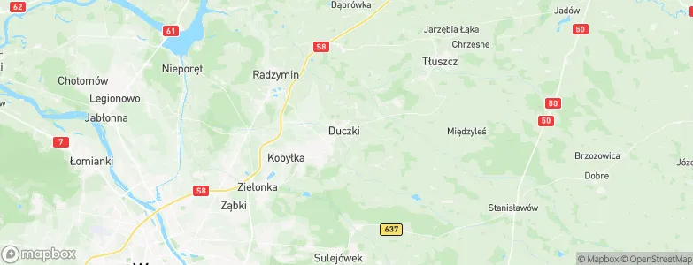 Duczki, Poland Map