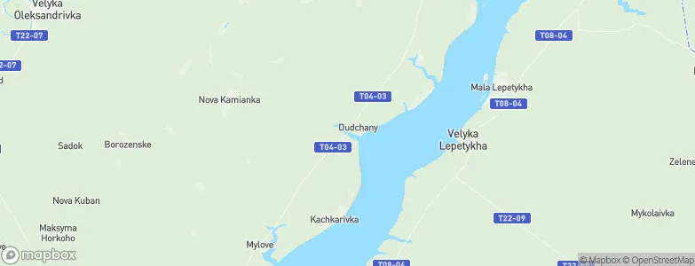 Dudchany, Ukraine Map