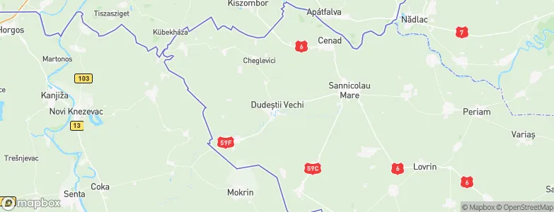 Dudeştii Vechi, Romania Map