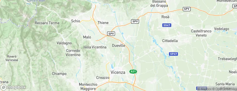 Dueville, Italy Map