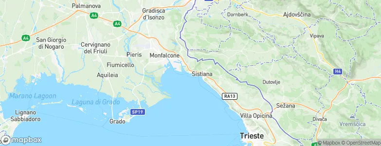 Duino, Italy Map
