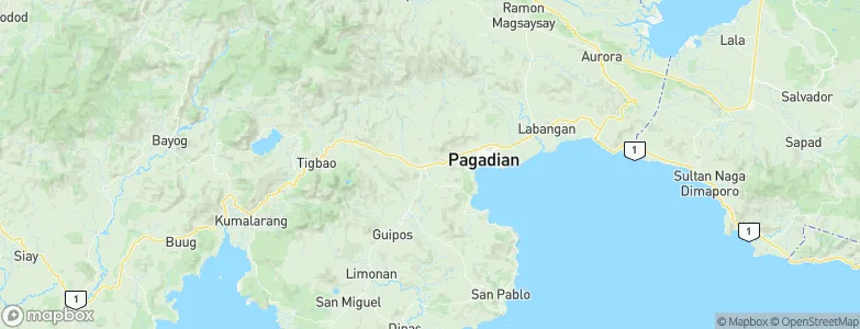 Dumalinao, Philippines Map