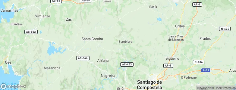 Dumbría, Spain Map