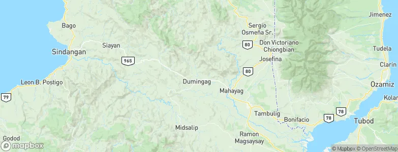 Dumingag, Philippines Map