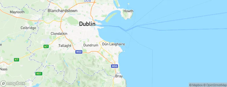 Dún Laoghaire, Ireland Map
