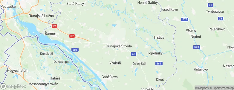 Dunajská Streda, Slovakia Map