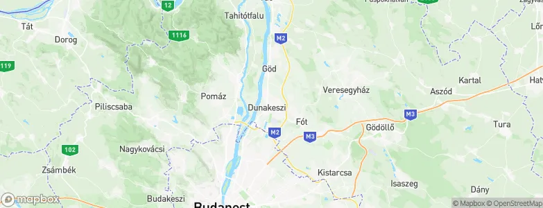 Dunakeszi, Hungary Map