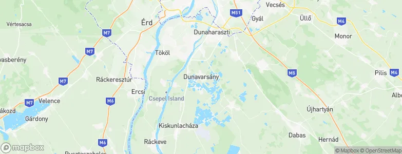 Dunavarsány, Hungary Map