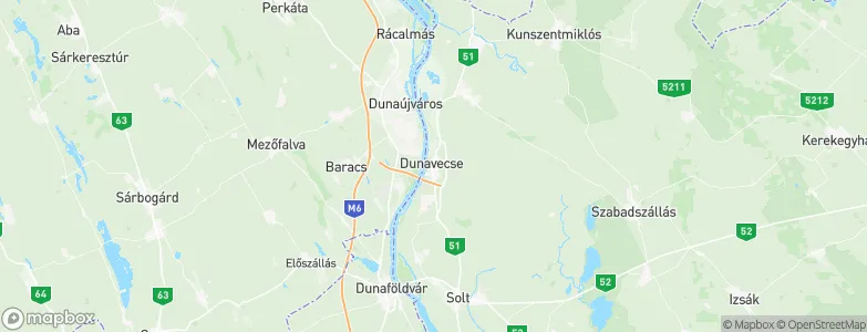 Dunavecse, Hungary Map