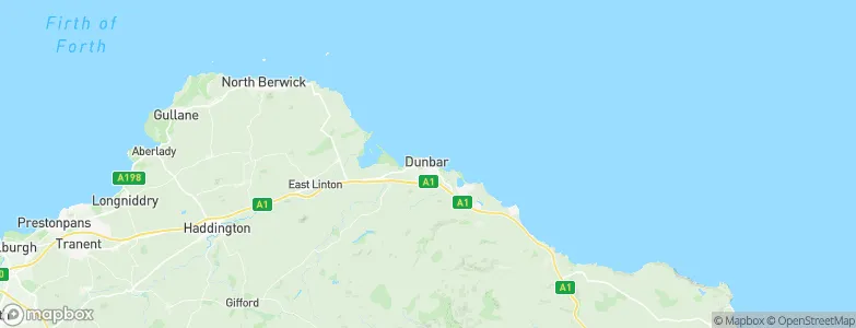 Dunbar, United Kingdom Map