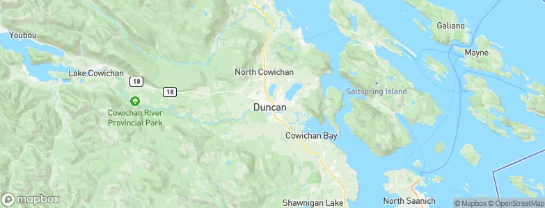 Duncan, Canada Map