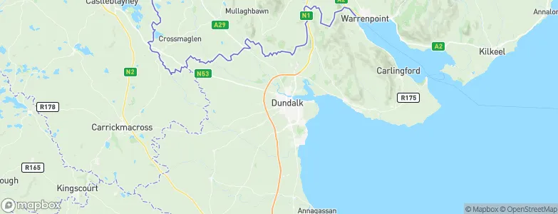 Dundalk, Ireland Map