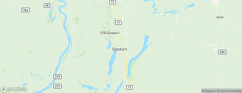 Dundurn, Canada Map