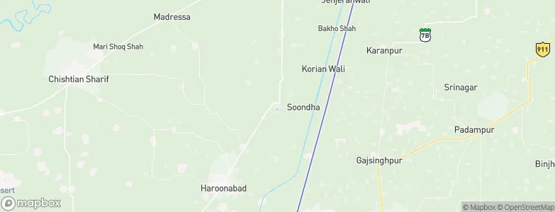 Dunga Bunga, Pakistan Map