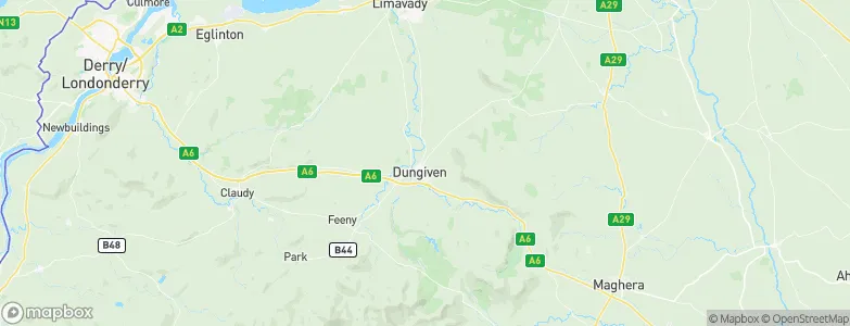 Dungiven, United Kingdom Map
