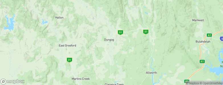 Dungog, Australia Map