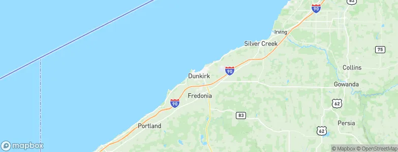 Dunkirk, United States Map