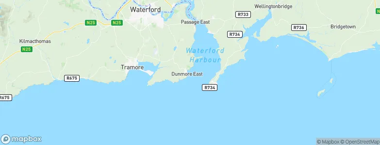 Dunmore East, Ireland Map