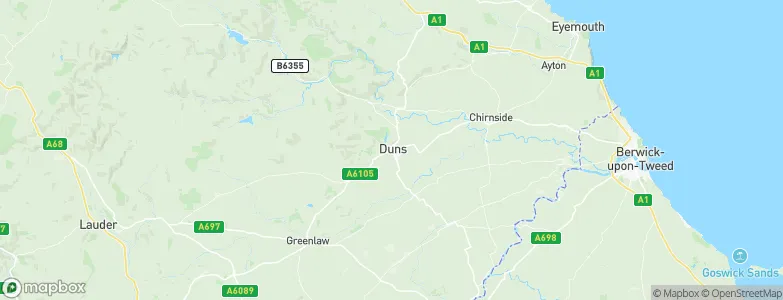 Duns, United Kingdom Map